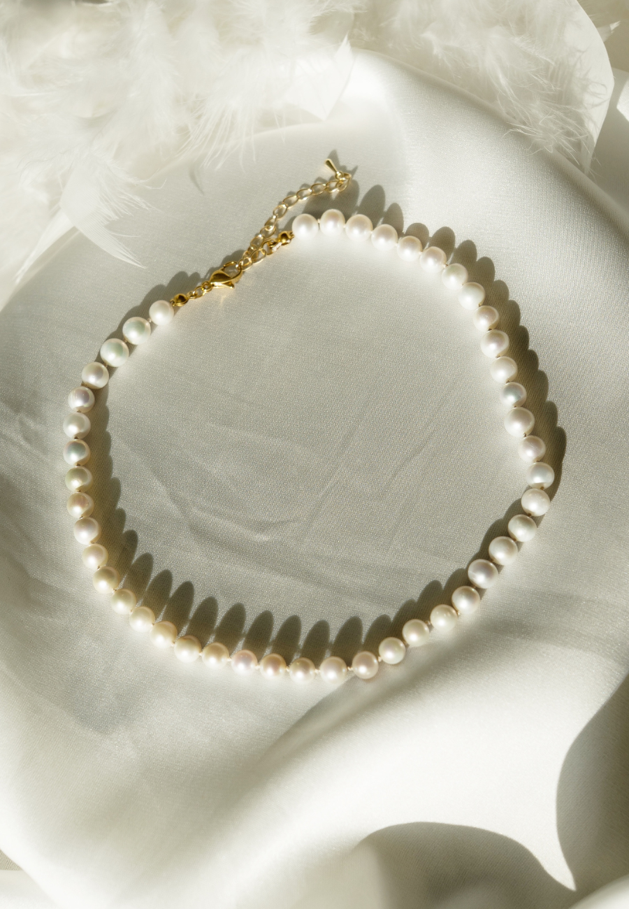 "Collier perles classiques"